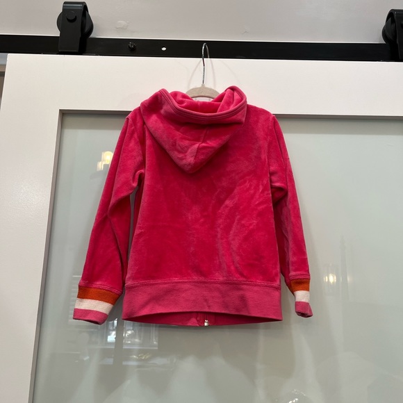 Juicy Couture Pink Velour Zip Up with Hood, Size 4T - Picture 2 of 4